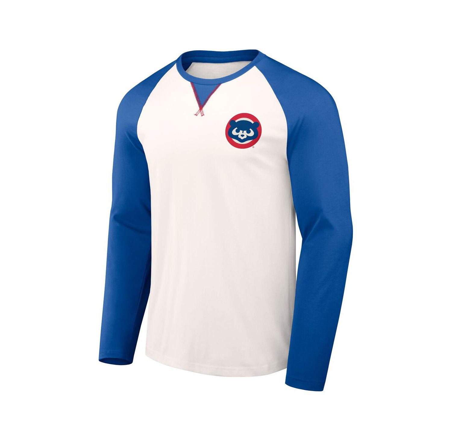 Men's Darius Rucker Collection by White, Royal Chicago Cubs Team Color Raglan T-shirt