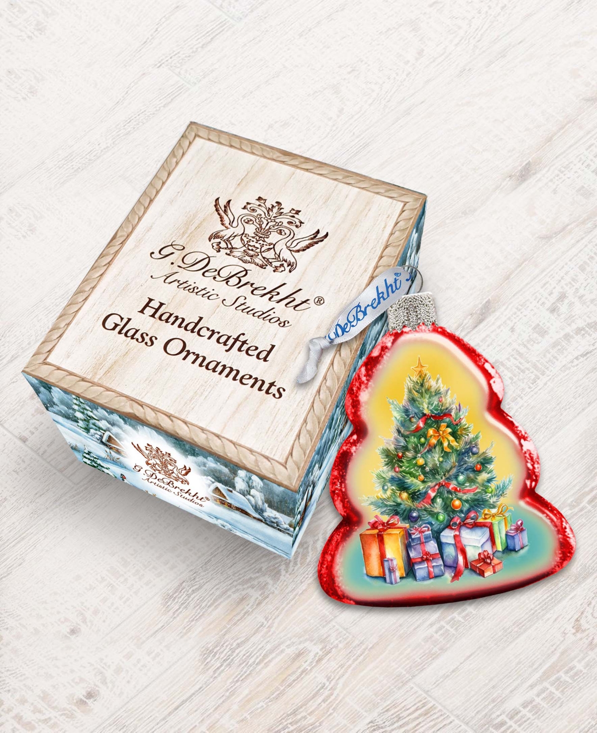 Designocracy Christmas Tree Keepsake Mercury Glass Christmas Ornaments G. Debrekht In Multi Color
