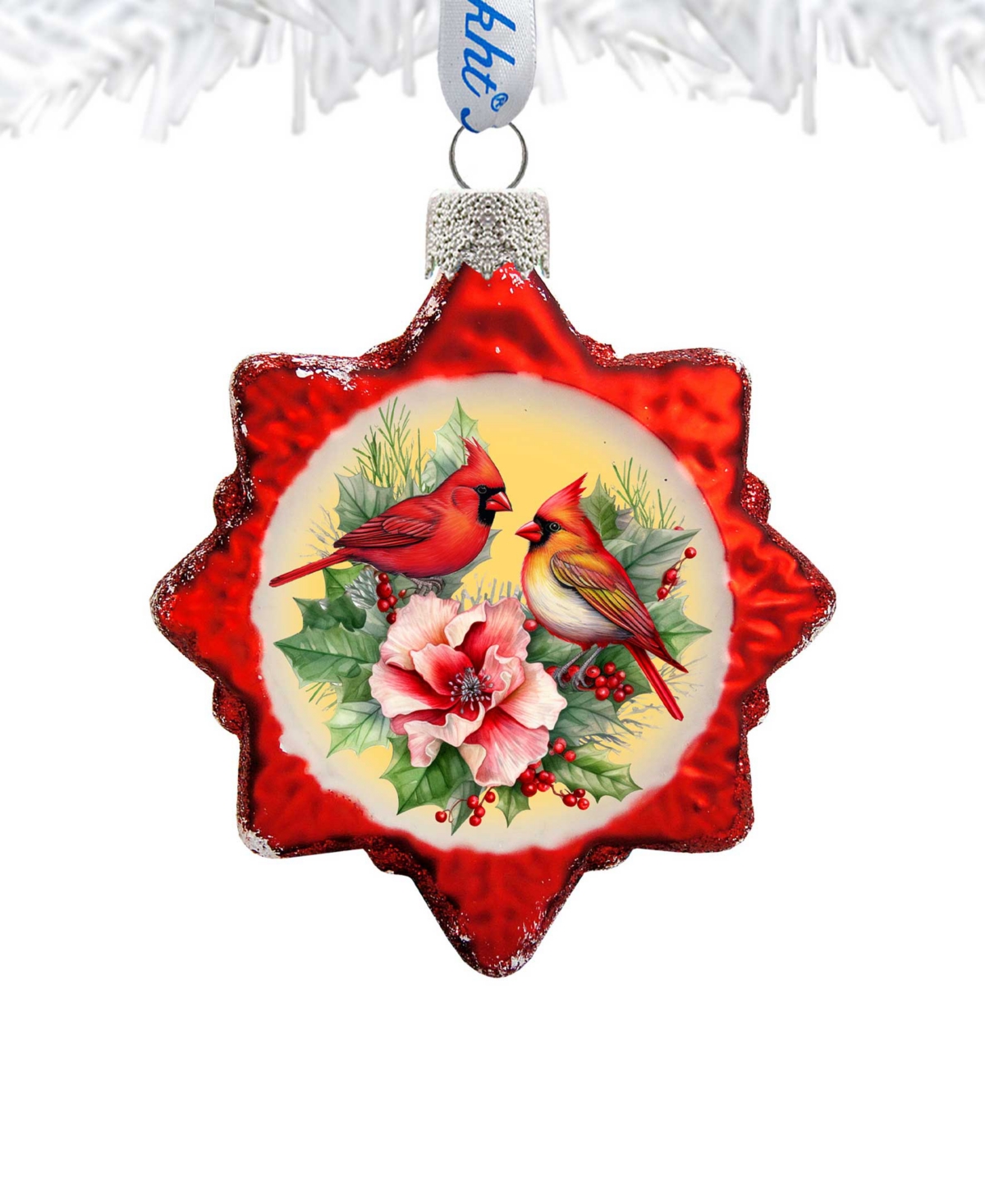 Designocracy Christmas Wreath Keepsake Holiday Mercury Glass Ornaments G. Debrekht In Multi Color