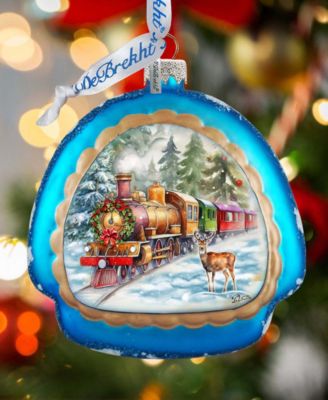 Polar Express Rainbow Christmas Mercury Glass Ornaments G. DeBrekht