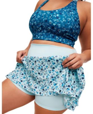 Plus Size Birdie Lotus High Rise Active Skort
