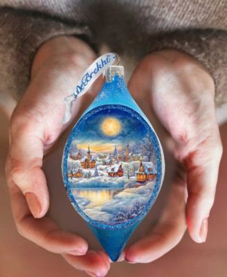 Magic Christmas Night Drop Christmas Mercury Glass Ornaments G. DeBrekht