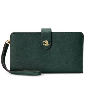 Lauren Ralph Lauren - Crosshatch Leather Tech Wristlet
