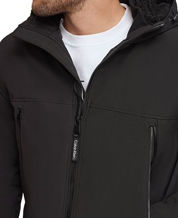 Jacket Lined Macy\'s Sherpa Infinite Men\'s Calvin Klein - Stretch Shell Soft