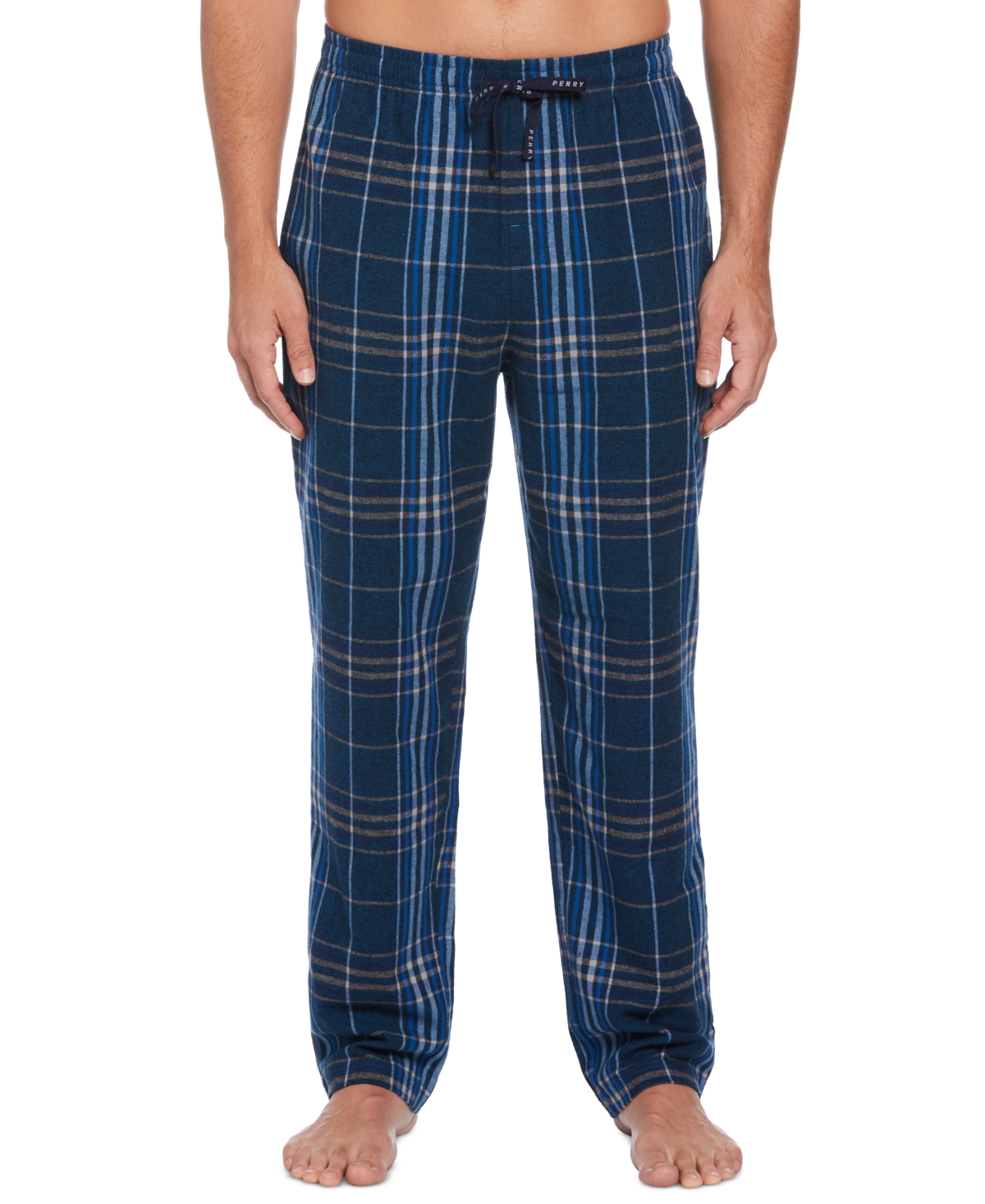 Men's Flannel Pajama Pants - Deep Water