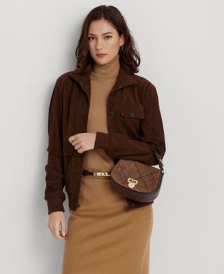 Lauren Ralph Lauren - Glen Plaid Haircalf Tanner Crossbody Bag