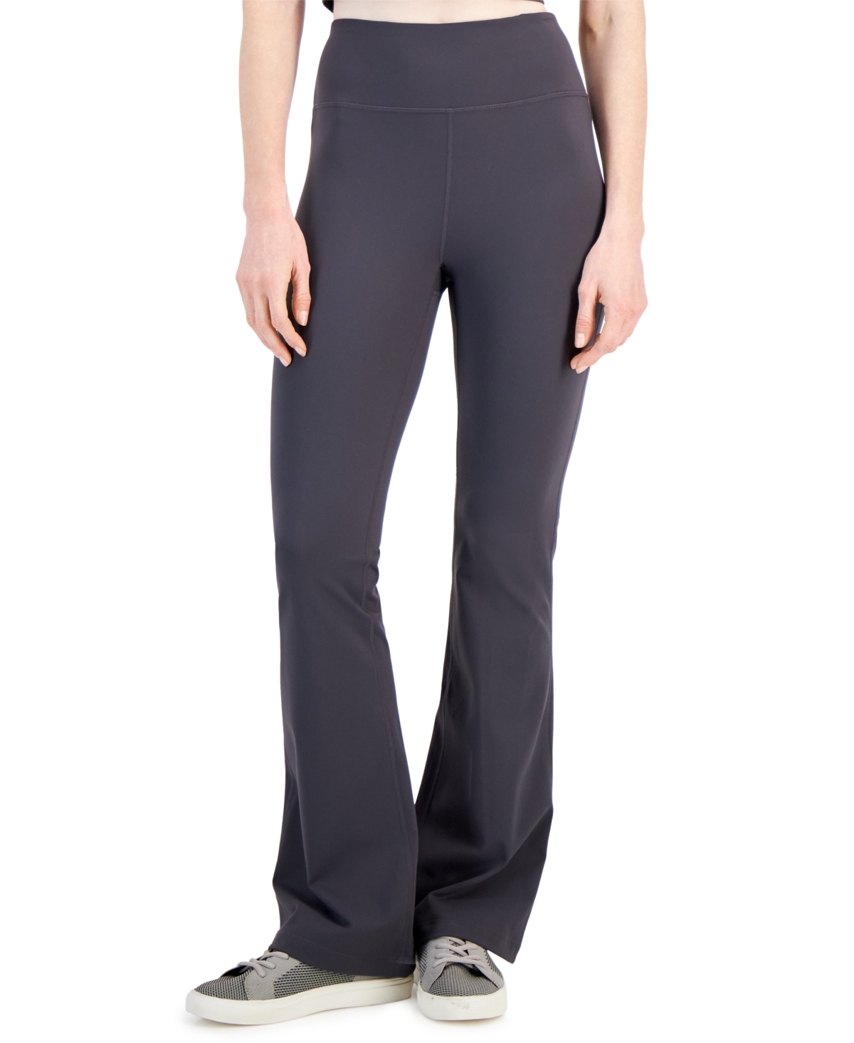 Shop Id Ideology Women's High Rise Flare Leggings, Created For Macy's In Spiced Cinnamon