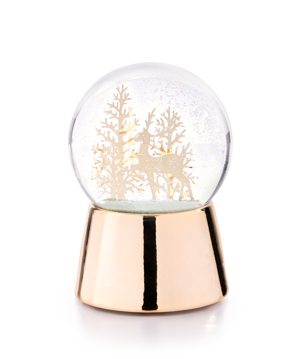 Holiday Lane Shine Bright Gold-tone Water Globe, Exclusively At Macy's In No Color