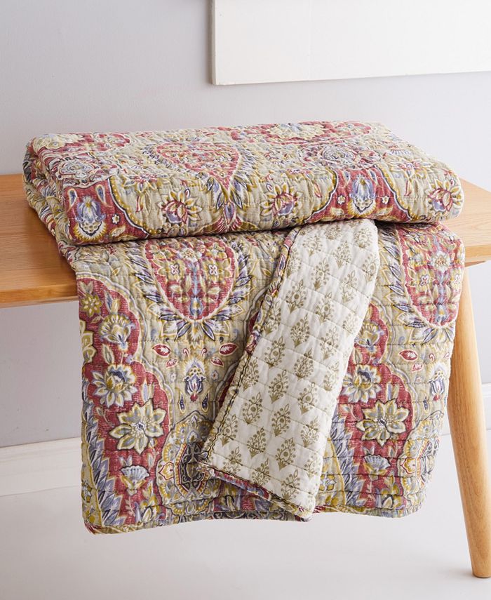 Levtex Emel Reversible Quilted Throw, 50" x 60" Macy's