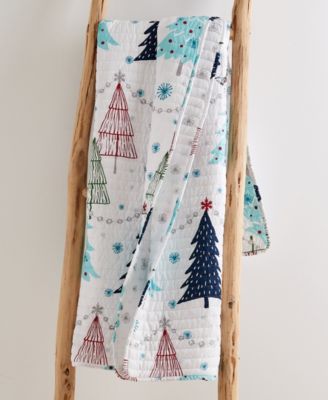 Merry Pine Reversible Quilted Throw, 50" x 60"