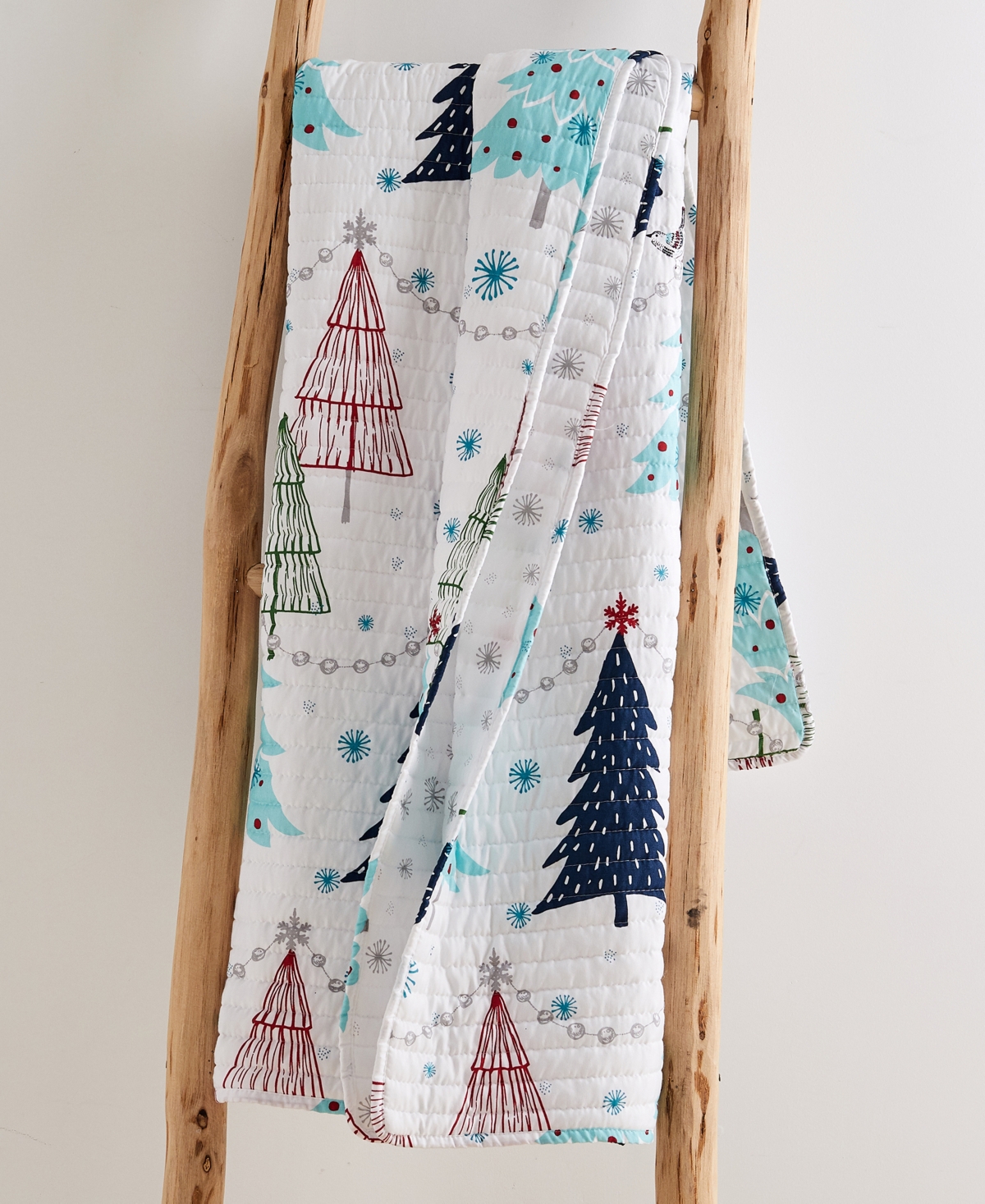 Levtex Merry Pine Reversible Quilted Throw, 50" X 60" In Multi