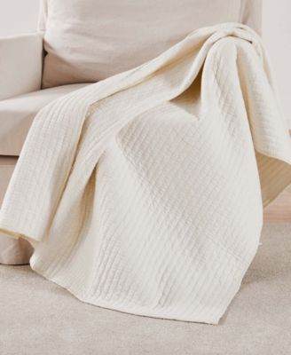 Cross Stitch Reversible Quilted Throw, 50" x 60"