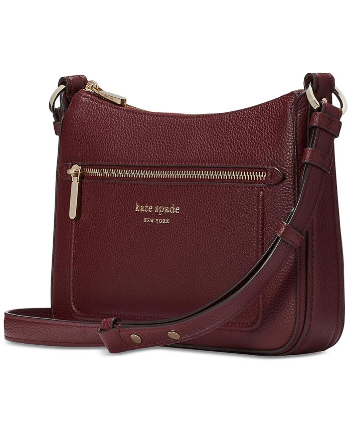 kate spade new york Hudson Pebbled Leather Small Messenger Crossbody Bag