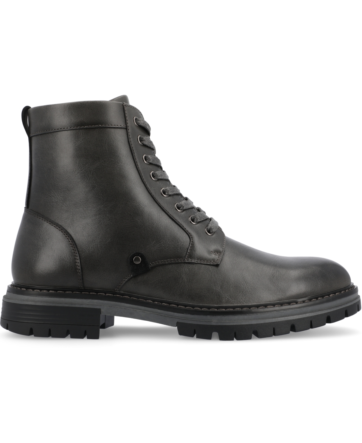 Vance Co. Men's Denver Tru Comfort Foam Plain Toe Lace-Up Ankle Boots