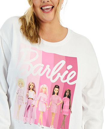 Trendy Plus Size Barbie Friends Graphic Sweatshirt