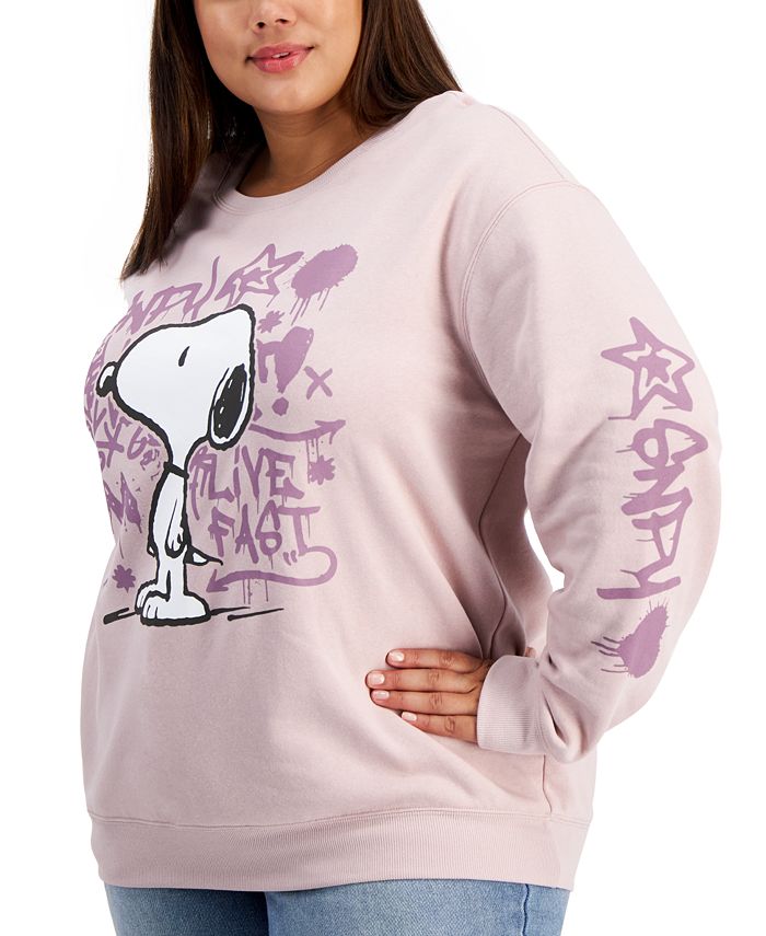 Plus size snoopy sweatshirt clearance