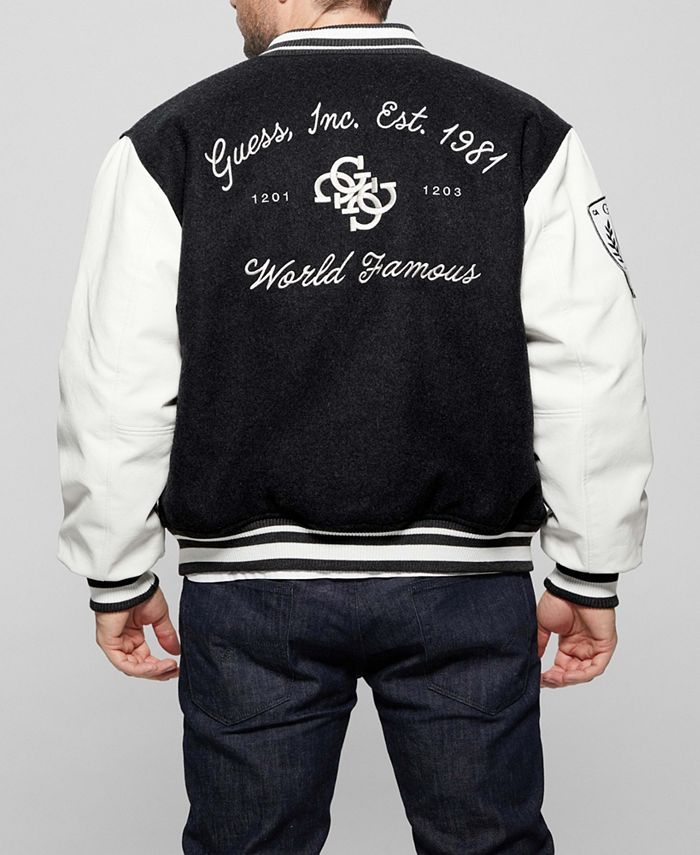 GUESS Men's 81 Varsity Patches Jacket Macy's