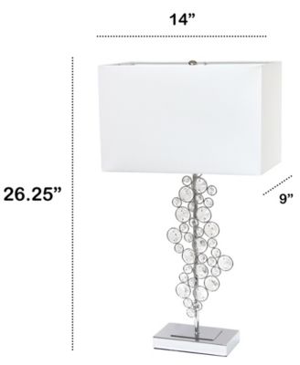 All The Rages Lalia Home Lumiluxxe 26.25" Tall Crystal Glitz And Table Lamp