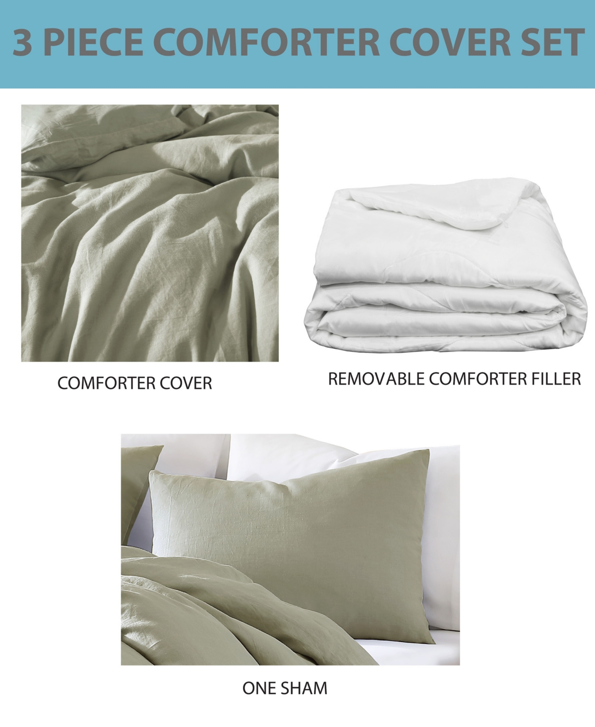 Riverbrook Home Logan 3-Pc.Comforter Set, Twin