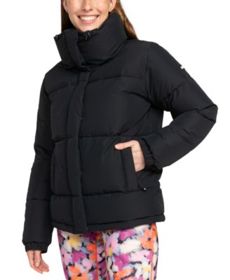 Roxy - Juniors' Winter Rebel Puffed-Collar Bomber Jacket