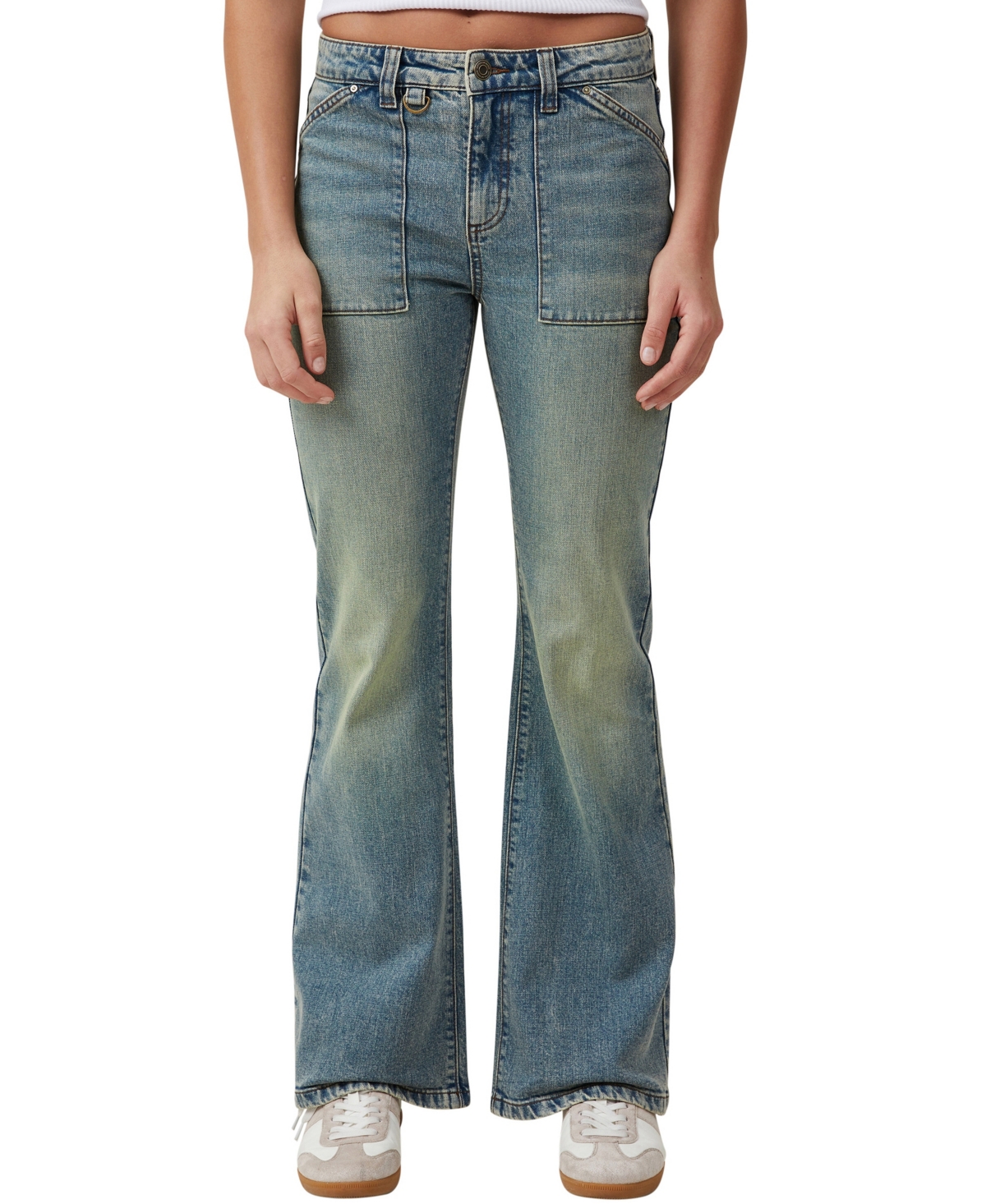 Women's Stretch Bootleg Flare Jeans - Jewel Blue