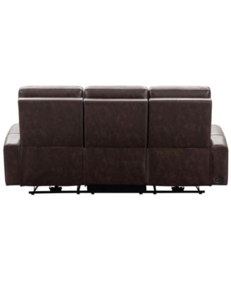Keegan 88" Leather Power Reclining with Power Headrests Sofa