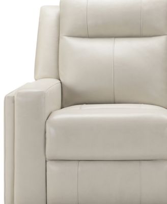 Rhodes 37.5" Top-Grain Leather Manual Recliner