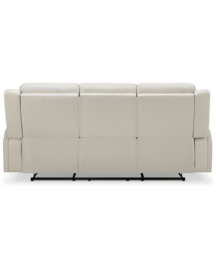 Abbyson Living Rhodes 81.5" TopGrain Leather Manual Reclining Sofa