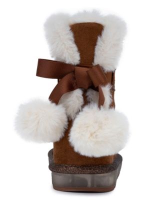 Toddler Girls Maizen Cozy Light-Up Pull On Boots