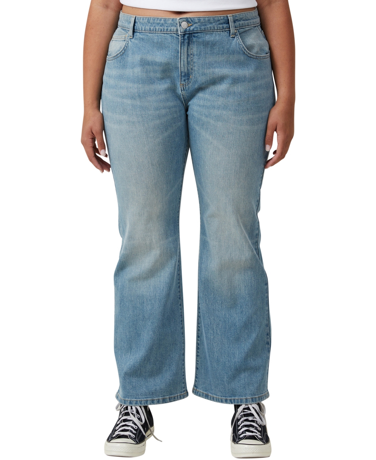 Women's Stretch Bootleg Flare Jeans - Jewel Blue