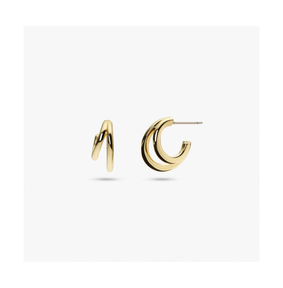 Double Hoop Earrings - Scarlett - Gold