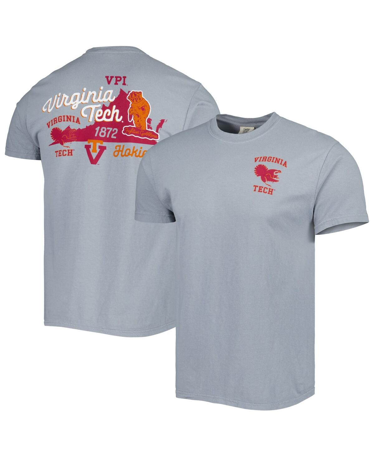 Men's Graphite Virginia Tech Hokies Vault State Comfort T-shirt - Graphite