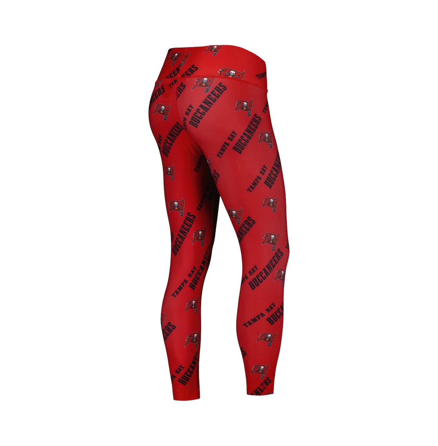 Женские леггинсы Concepts Sport Red Tampa Bay Buccaneers Breakthrough Allover Print Lounge — фото 3