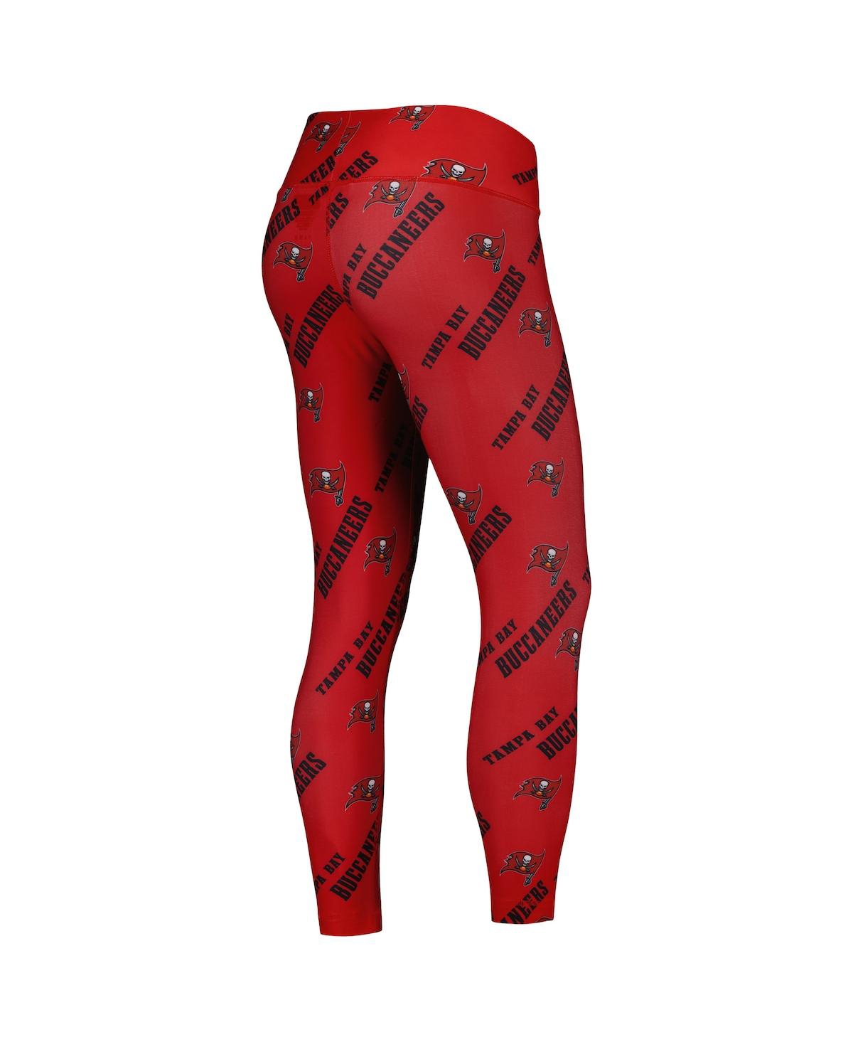 Shop Concepts Sport Women's  Red Tampa Bay Buccaneers Breakthrough Allover Print Lounge Leggings