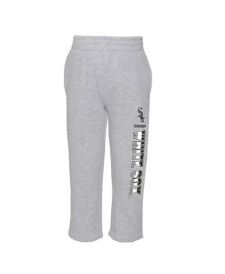 Toddler Boys and Girls Black, Heather Gray Chicago White Sox Two-Piece Playmaker Set