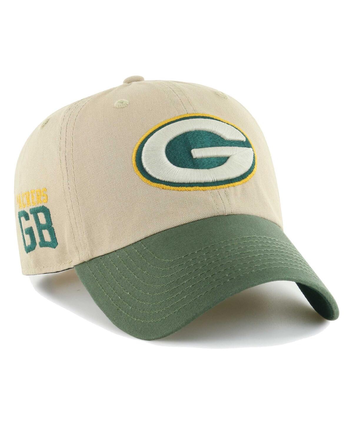 Men's '47 Cream/Green Green Bay Packers Sidestep Clean Up