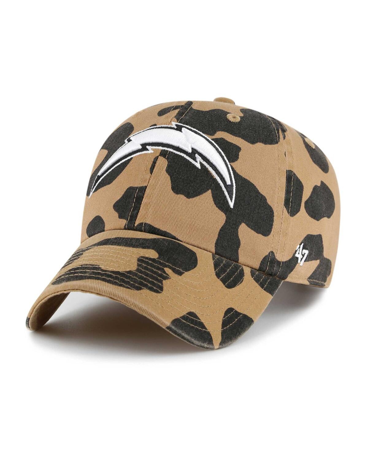 47 Brand Women's ' Tan Los Angeles Chargers Rosette Clean Up Adjustable Hat In Tan