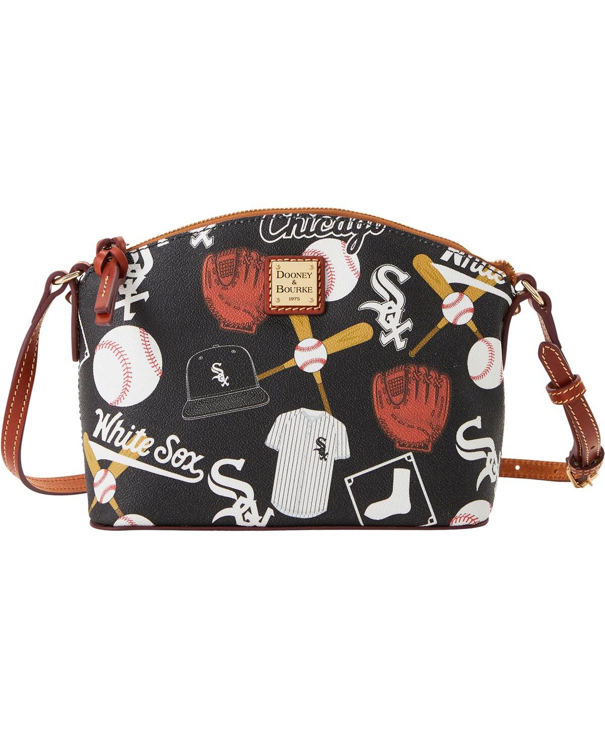 Dooney & Bourke Women's  Chicago White Sox Game Day Suki Crossbody Bag In Black