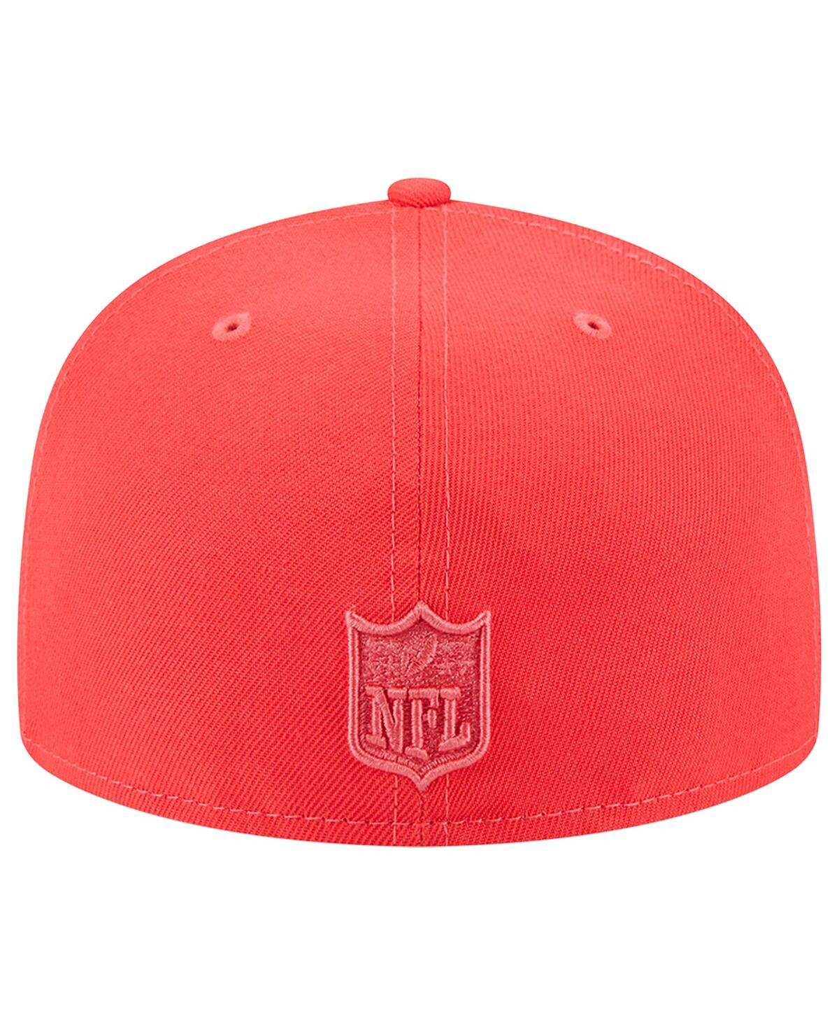 Shop New Era Men's  Red Tampa Bay Buccaneers Color Pack Brights 59fifty Fitted Hat