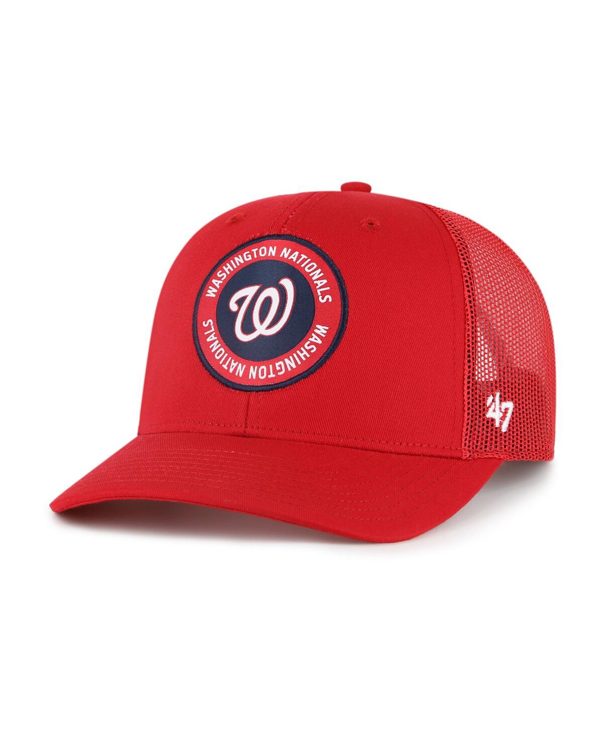 47 Brand Men's ' Red Washington Nationals Unveil Trucker Adjustable Hat