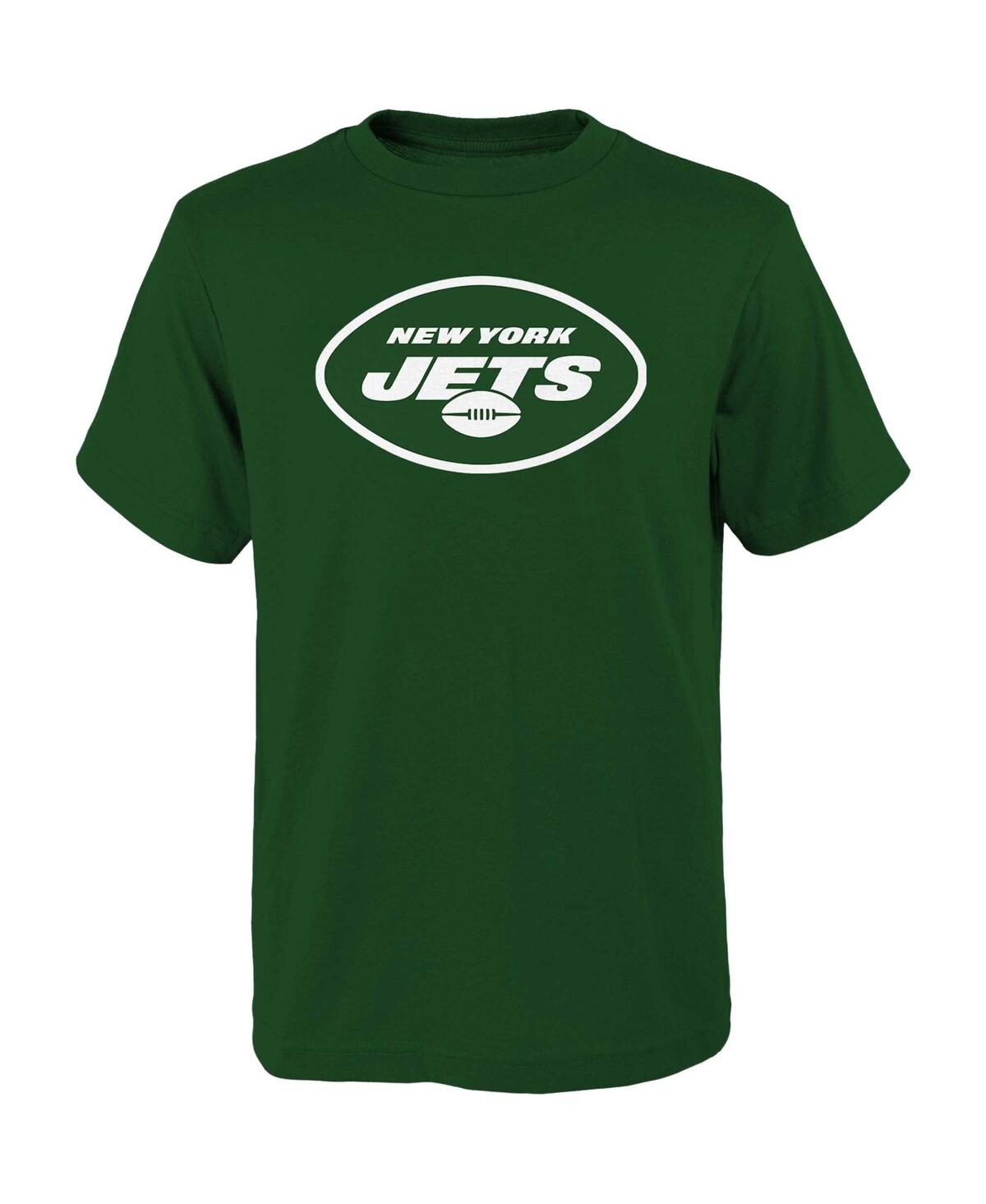 Outerstuff Youth Green New York Jets Primary Logo Long Sleeve T-Shirt Size: Large