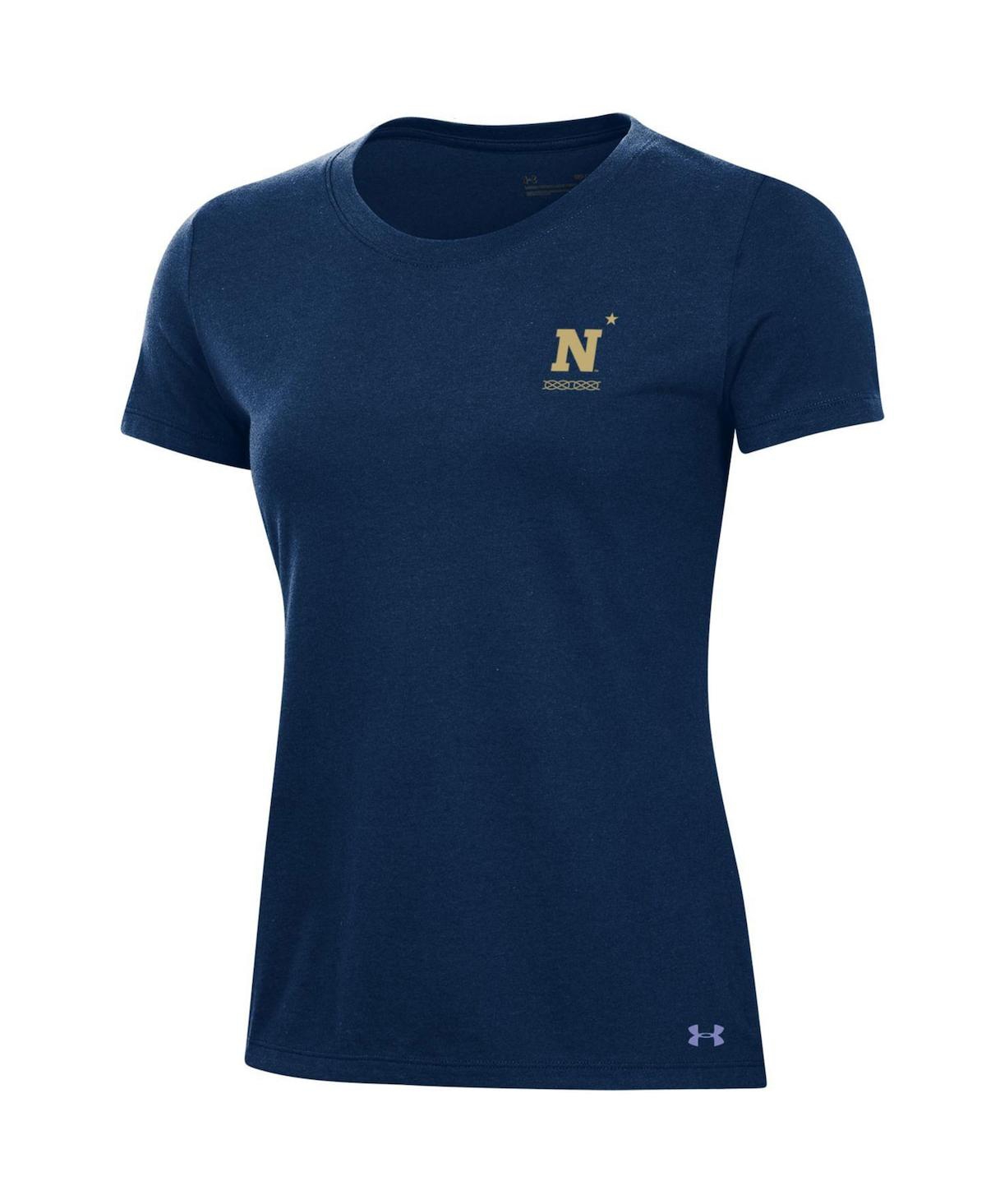 Shop Under Armour Women's  Navy Navy Midshipmen 2023 Aer Lingus College Football Classic Performance Cotto