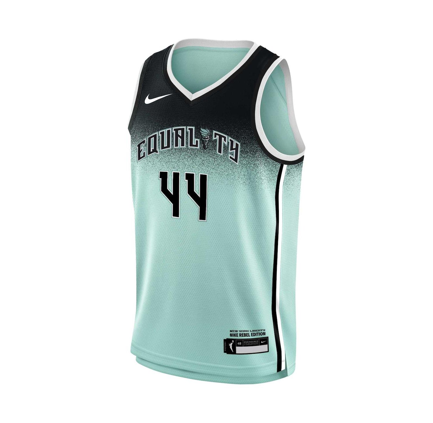 Big Boys and Girls Betnijah Laney Mint New York Liberty 2023 Rebel Edition Victory Player Jersey