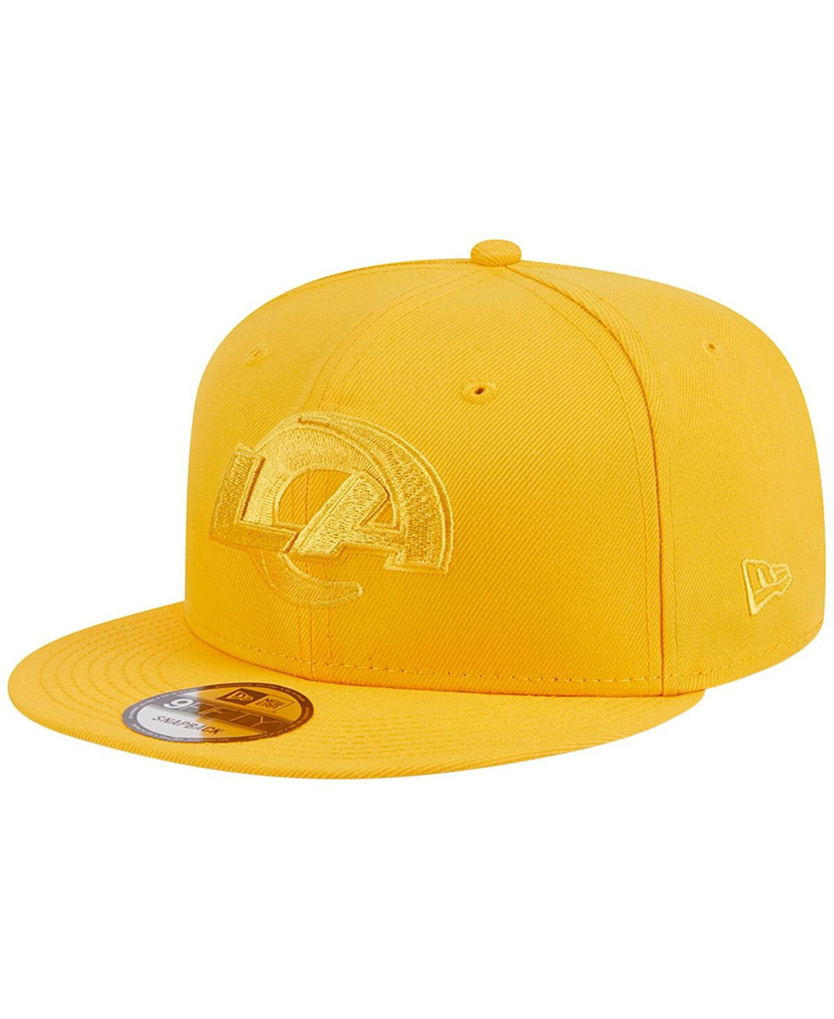 Shop New Era Men's  Gold Los Angeles Rams Color Pack 9fifty Snapback Hat