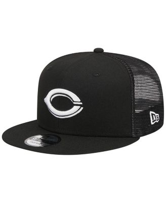 Men's Black Cincinnati Reds Trucker 9FIFTY Snapback Hat