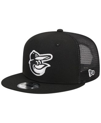 Men's Black Baltimore Orioles Trucker 9FIFTY Snapback Hat