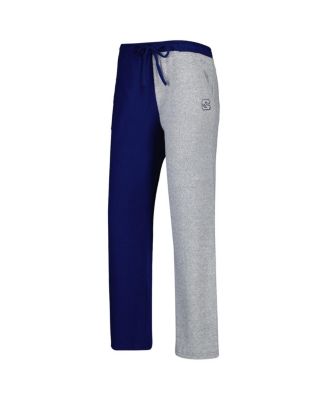 Women's Navy, Gray North Carolina Tar Heels Colorblock Cozy Tri-Blend Lounge Pants