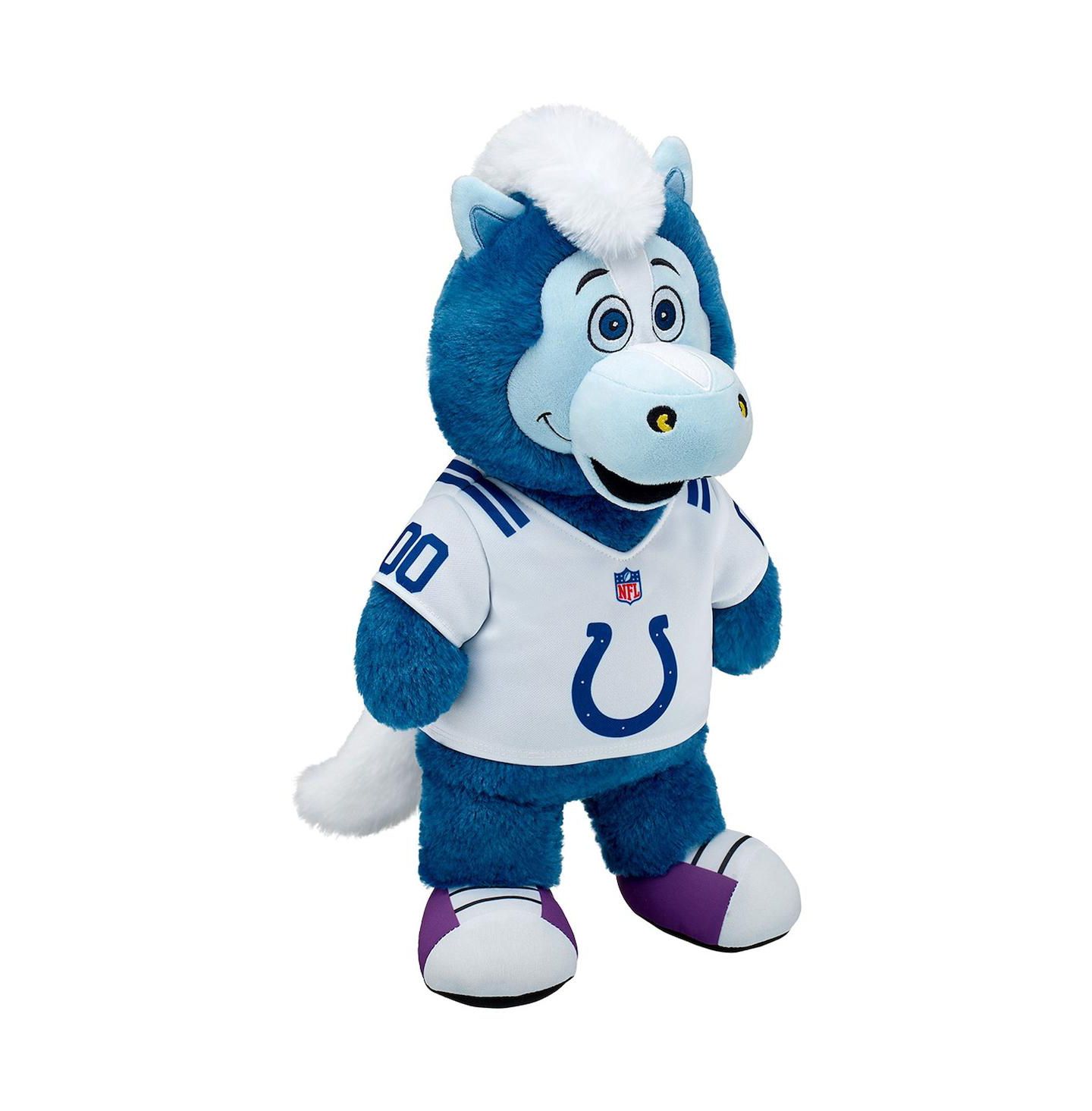 Детская мягкая игрушка Build-A-Bear Workshop Indianapolis Colts Official Mascot Blue Collectible 17" Plush — фото 4