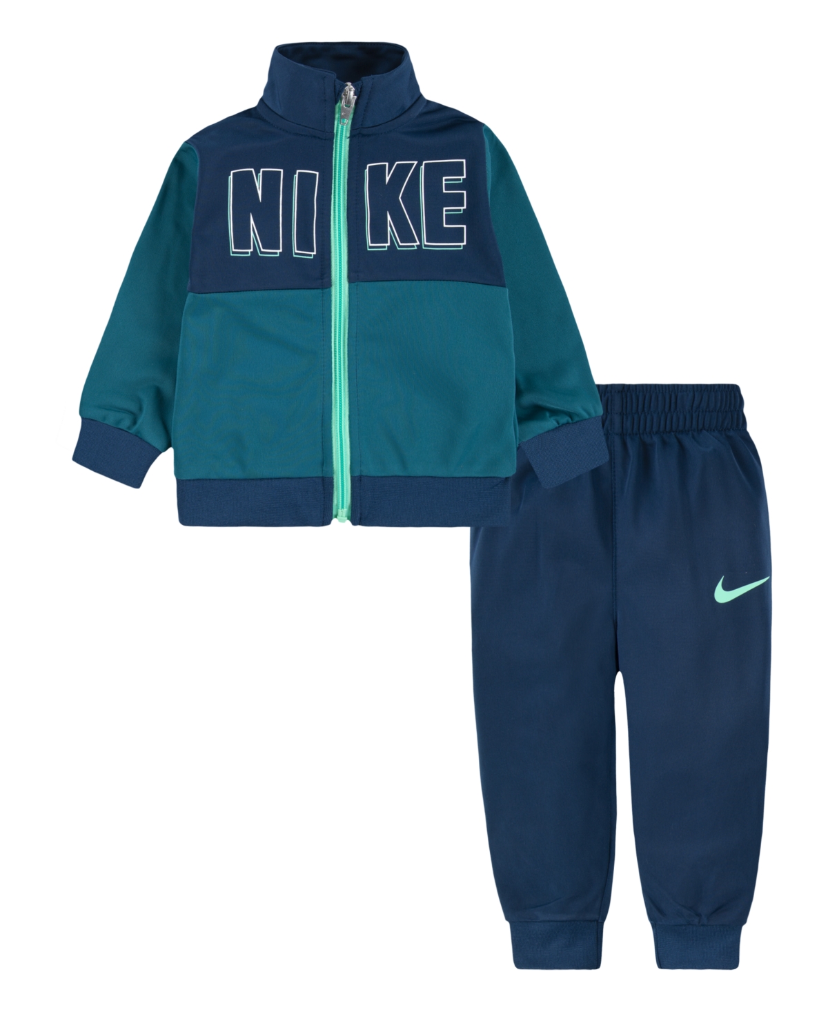 Nike Baby Boys Sportswear Club Blocked Tricot Set, 2 Piece In Valerian Blue