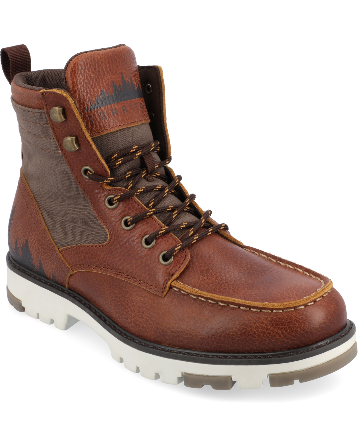 Men's Timber Tru Comfort Foam Moc Toe Lace-up Ankle Boots - Brown